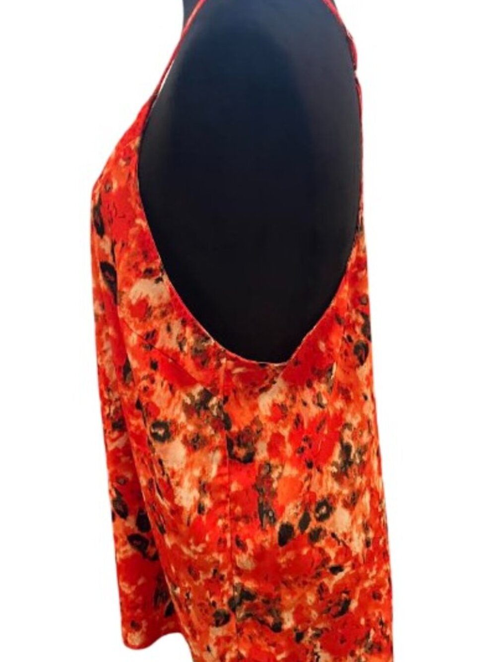 Unbranded Orange and Red Cami Top with Spaghetti Straps Size XL Like New - Picture 3 of 8